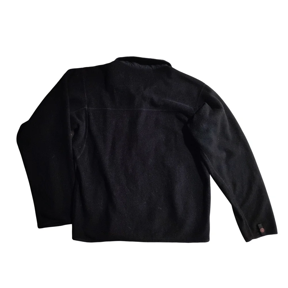 The North Face Black‎ Fleece Zip Up Jacket Men's Size Medium
